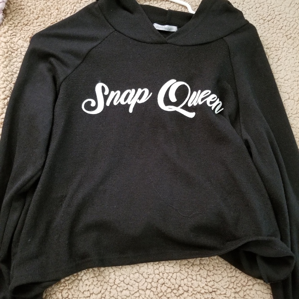 Charlotte Russe black half sweater